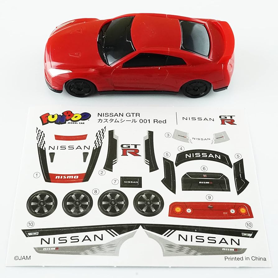 NissanGT-Rミニカー3台セット限定特別おまけ（バッグ・ステッカー）付き Amazon | FUNBOO NISSAN GT-R ミニカー (12個セット / 6種類 × 2